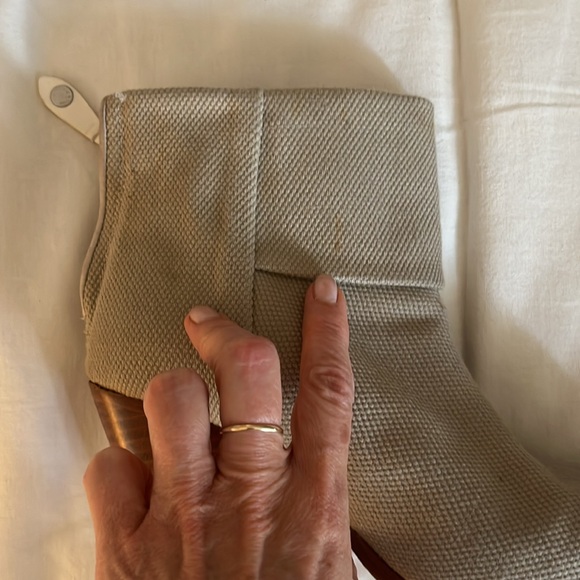 Rag & Bone Newbury taupe canvas and leather boots - Picture 13 of 17